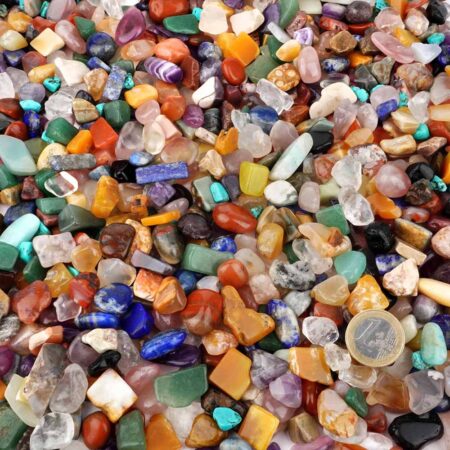 Bunter Trommelstein Mix Naturform Mischung aus aller Welt Ø ca. 15 – 25 mm Edelsteine Heilsteine bei Wunderstein24