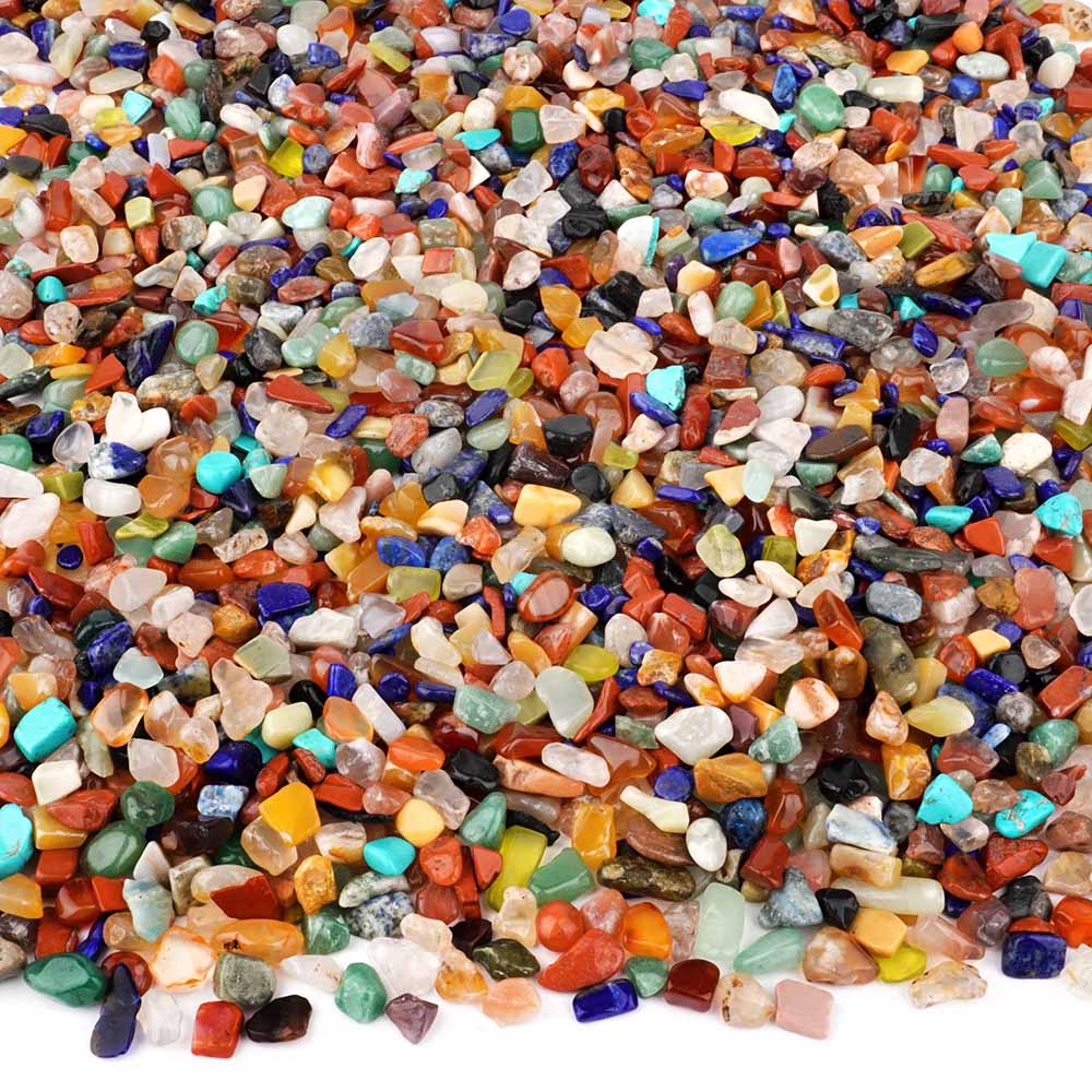 Bunter Trommelstein Mix Mischung aus aller Welt Ø ca. 5 – 8 mm Edelsteine Heilsteine bei Wunderstein24