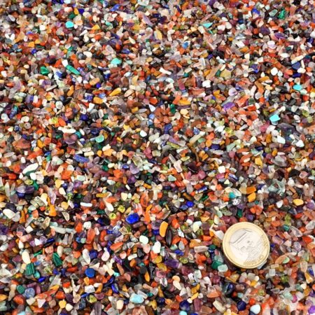 Bunter Trommelstein Sand | Mix Mischung aus aller Welt Ø ca. 1 – 4 mm Edelsteine Heilsteine bei Wunderstein24