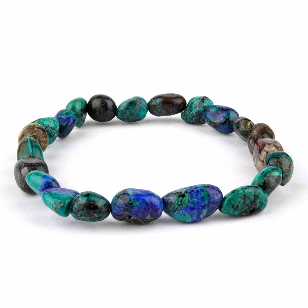 Aventurin blau | Blauquarz Kinder Edelstein Armband flexibel und dehnbar Edelsteine Heilsteine bei Wunderstein24