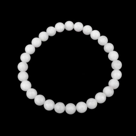 Baryt Ø 6 mm Kugel | Perlen Armband flexibel und dehnbar Edelsteine Heilsteine bei Wunderstein24