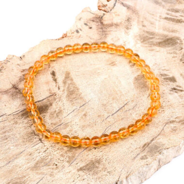 Natur Citrin Ø 5,5 mm Kugel Edelstein Armband flexibel und dehnbar Edelsteine Heilsteine bei Wunderstein24
