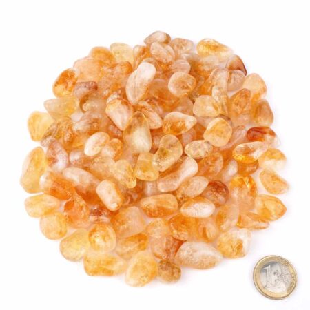 Citrin Trommelsteine Ø ca. 20 – 30 mm aus Brasilien Edelsteine Heilsteine bei Wunderstein24