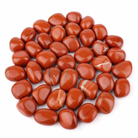 Jaspis Trommelsteine rot Ø ca. 22 – 30 mm aus Brasilien Edelsteine Heilsteine bei Wunderstein24