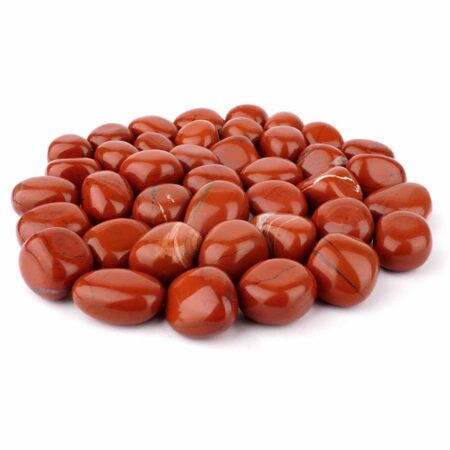 Jaspis Trommelsteine rot Ø ca. 22 – 30 mm aus Brasilien Edelsteine Heilsteine bei Wunderstein24
