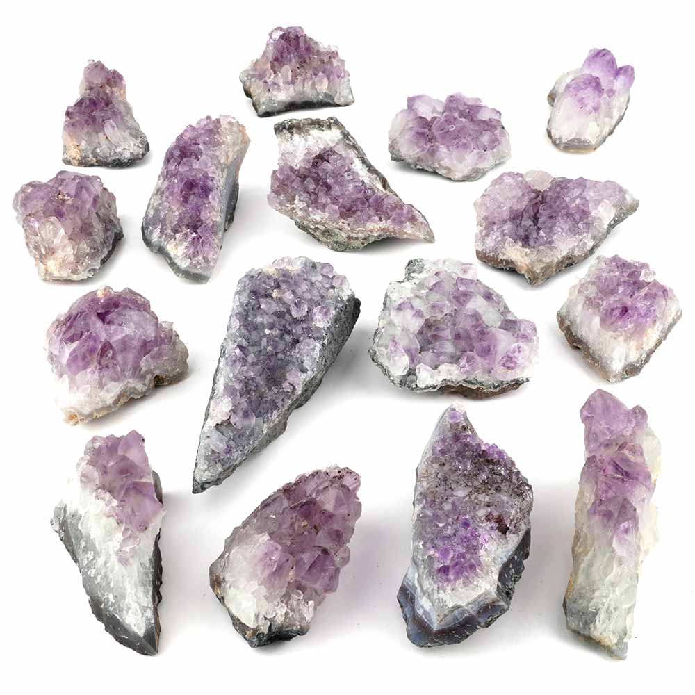 kleine Maraba Amethyst Stufen & Gruppen | 25 – 100 g je Stufe Edelsteine Heilsteine bei Wunderstein24