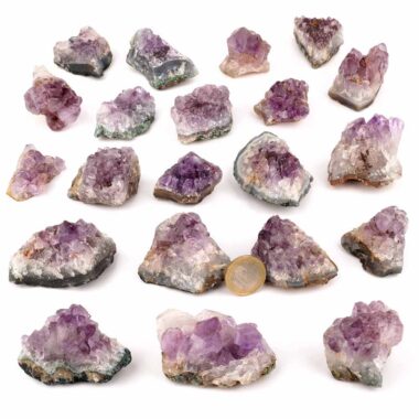 kleine Maraba Amethyst Stufen & Gruppen | 25 – 100 g je Stufe Edelsteine Heilsteine bei Wunderstein24