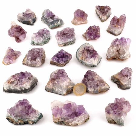 kleine Maraba Amethyst Stufen & Gruppen | 25 – 100 g je Stufe Edelsteine Heilsteine bei Wunderstein24