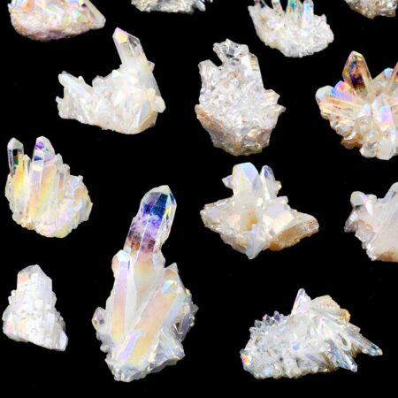 Aqua Angel Aura Bergkristall Stufen transparent aus Brasilien Edelsteine Heilsteine bei Wunderstein24