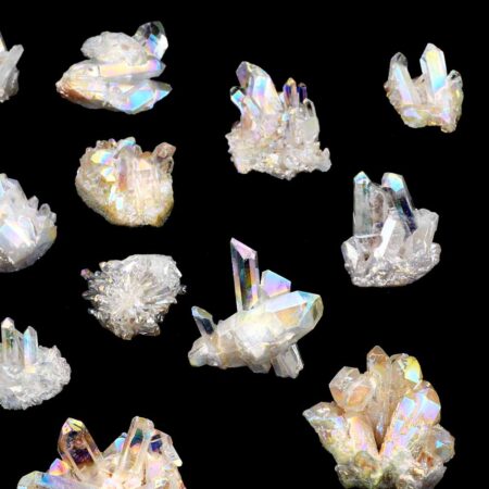 Aqua Angel Aura Bergkristall Stufen transparent aus Brasilien Edelsteine Heilsteine bei Wunderstein24