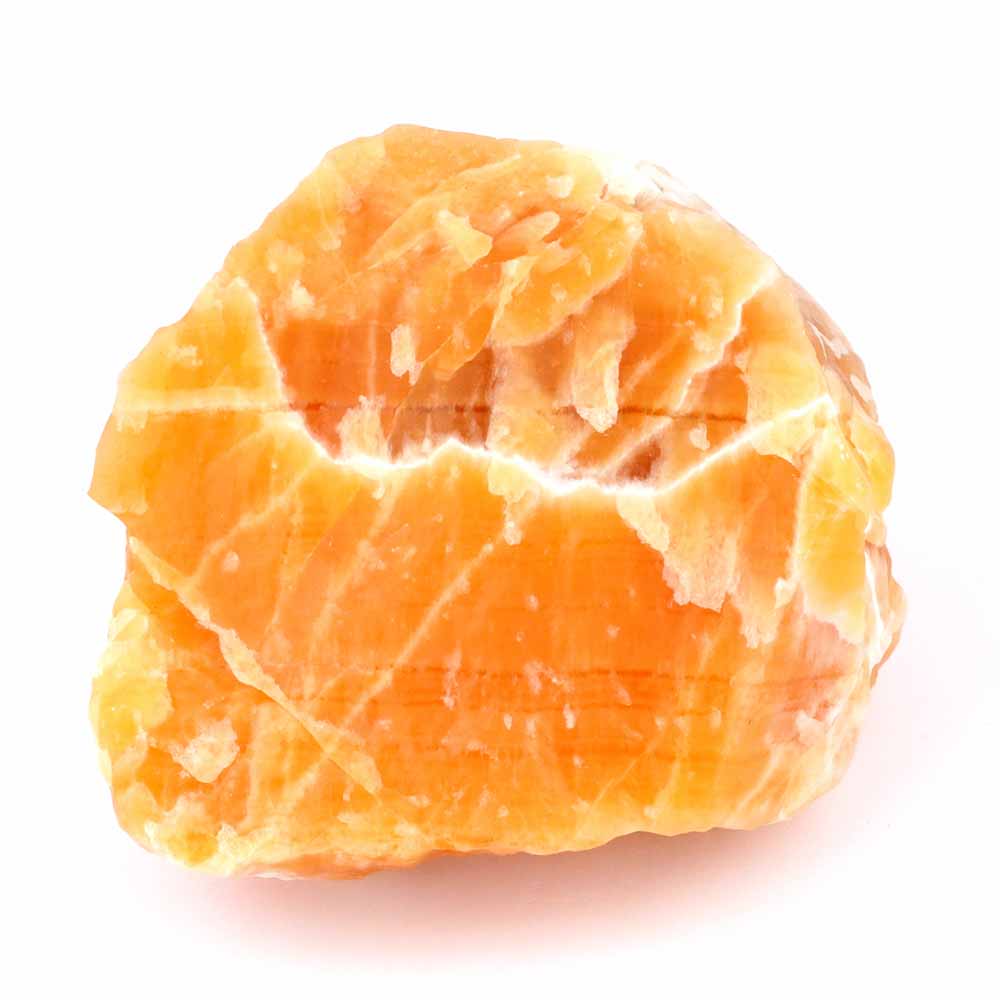 großer Orangencalcit Rohstein Ø ca. 219 mm Sammlerstück Edelsteine Heilsteine bei Wunderstein24