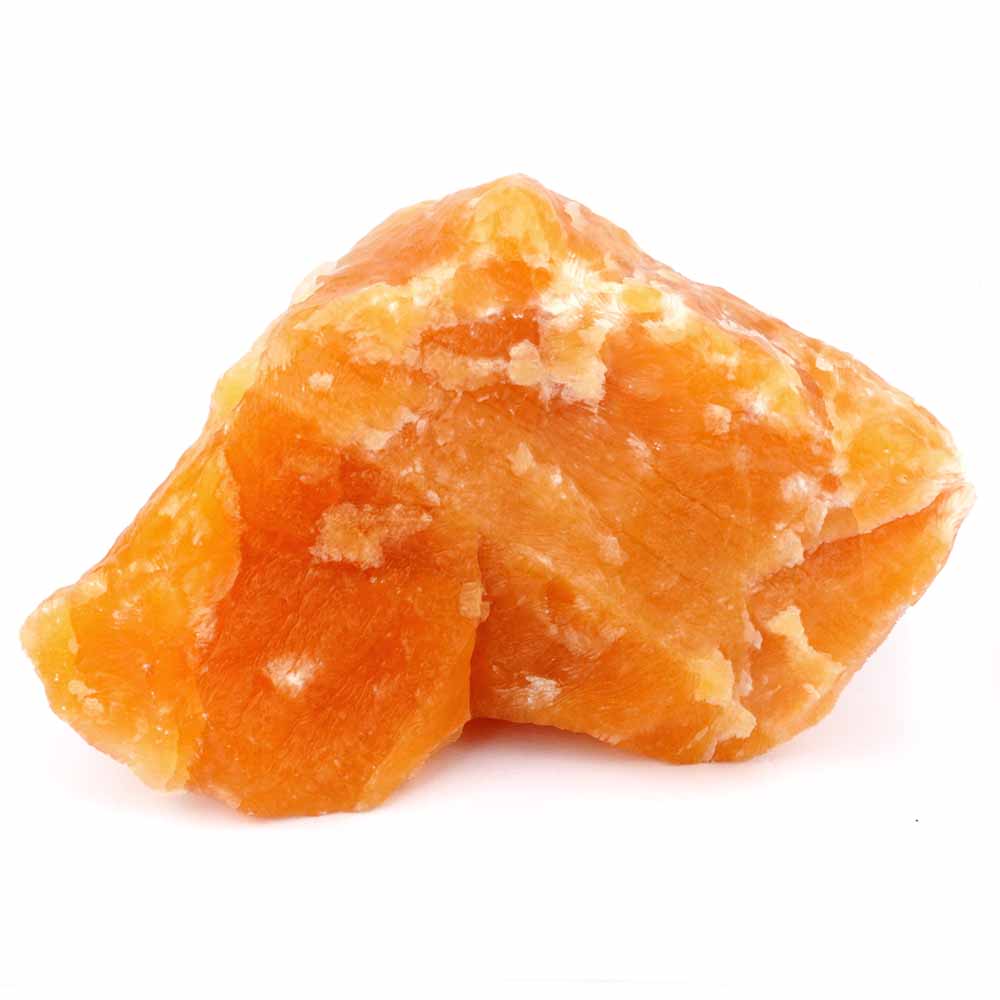 großer Orangencalcit Rohstein Ø ca. 166 mm Sammlerstück Edelsteine Heilsteine bei Wunderstein24