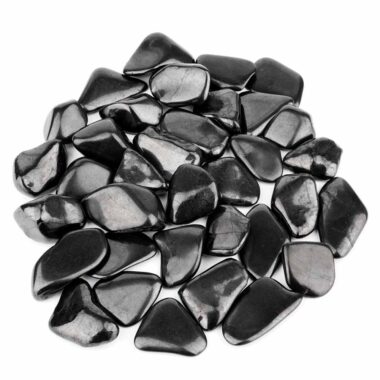 Schungit Trommelsteine Ø ca. 25 – 40 mm Edelsteine Heilsteine bei Wunderstein24