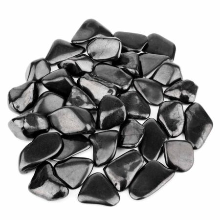 Schungit Trommelsteine Ø ca. 25 – 40 mm Edelsteine Heilsteine bei Wunderstein24