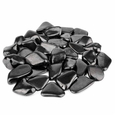 Schungit Trommelsteine Ø ca. 25 – 40 mm Edelsteine Heilsteine bei Wunderstein24