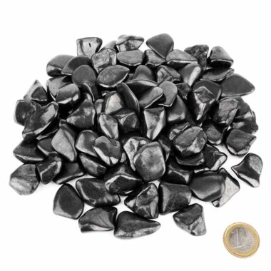 Schungit Trommelsteine Ø ca. 20 – 30 mm Edelsteine Heilsteine bei Wunderstein24