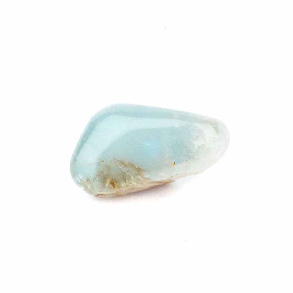 Topas Natur blau Handschmeichler | Trommelstein in bester Farbe Edelsteine Heilsteine bei Wunderstein24